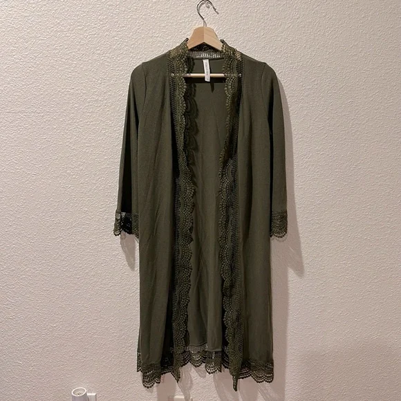 Tickled teal Sweaters Lightly Used Tickled Teal Small Olive